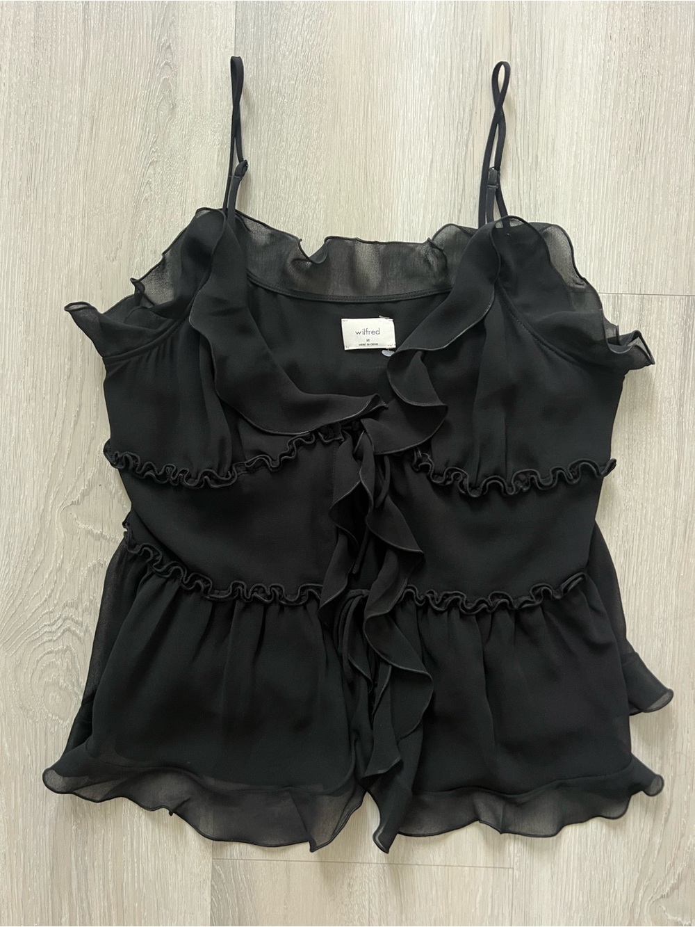 Wilfred Amore Camisole. Size M. Limited Edition — Black.